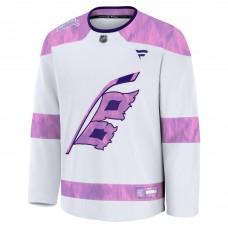 Джерси Carolina Hurricanes Fanatics White Hockey Fights Cancer Practice