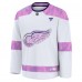 Джерси Detroit Red Wings Fanatics White Hockey Fights Cancer Survivor Practice