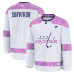 Джерси Washington Capitals Fanatics White Hockey Fights Cancer Survivor Practice Джерси Washington Capitals Fanatics White Hockey Fights Cancer Survivor Practice