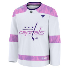 Джерси Washington Capitals Fanatics White Hockey Fights Cancer Survivor Practice