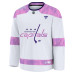 Джерси Washington Capitals Fanatics White Hockey Fights Cancer Survivor Practice