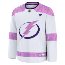 Джерси Tampa Bay Lightning Fanatics White Hockey Fights Cancer Survivor Practice