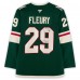 Marc-Andre Fleury Minnesota Wild Autographed Fanatics Authentic Green Fanatics Premium Jersey with Flower Inscription