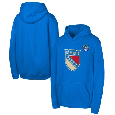 Подростковая New York Rangers Outerstuff Blue 2026 NHL Winter Classic Primary Logo Fleece Hoodie