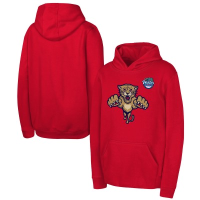 Подростковая Florida Panthers Outerstuff Red 2026 NHL Winter Classic Primary Logo Fleece Hoodie