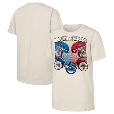 Подростковая Florida Panthers vs. New York Rangers Outerstuff Natural 2026 NHL Winter Classic Matchup T-Shirt