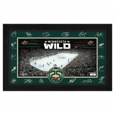 Minnesota Wild Highland Mint 2025 Signature Rink Framed Art
