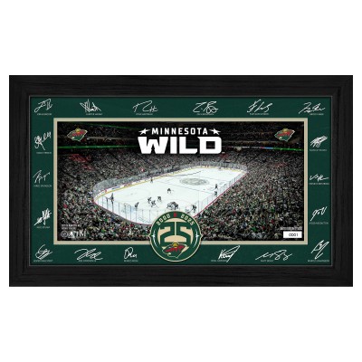 Minnesota Wild Highland Mint 2025 Signature Rink Framed Art