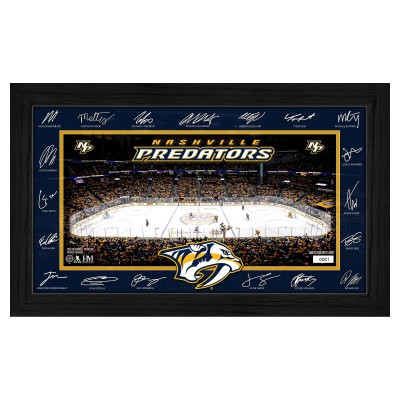 Nashville Predators Highland Mint 2025 Signature Rink Framed Art