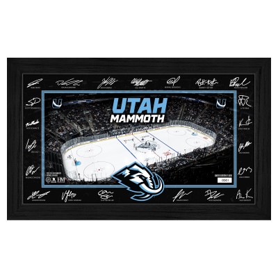 Utah Mammoth Highland Mint 2025 Signature Rink Framed Art