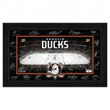Anaheim Ducks Highland Mint 2025 Signature Rink Framed Art