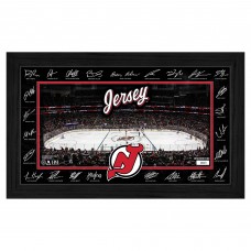 New Jersey Devils Highland Mint 2025 Signature Rink Framed Art