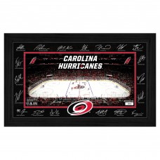 Carolina Hurricanes Highland Mint 2025 Signature Rink Framed Art