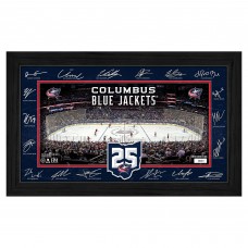 Columbus Blue Jackets Highland Mint 2025 Signature Rink Framed Art Columbus Blue Jackets Highland Mint 2025 Signature Rink Framed Art