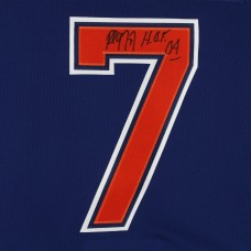 Paul Coffey Edmonton Oilers Autographed Fanatics Authentic Royal Fanatics Premium Jersey with HOF 04 Inscription