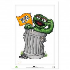 Nashville Predators Oscar the Grouch 14 x 20 Sesame Street Limited Edition Fine Art Print