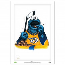 Nashville Predators Cookie Monster 14 x 20 Sesame Street Limited Edition Fine Art Print