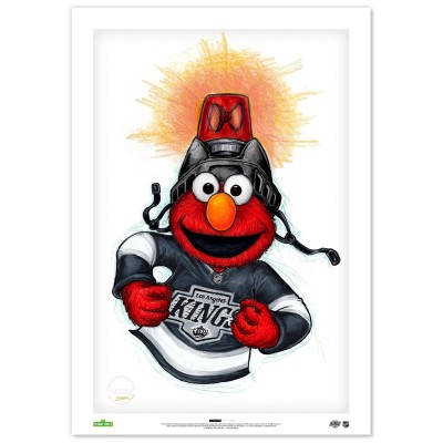 Los Angeles Kings Elmo 14 x 20 Sesame Street Limited Edition Fine Art Print
