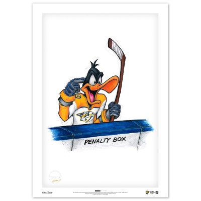 Nashville Predators Daffy Duck 14 x 20 Loony Toons Limited Edition Fine Art Print