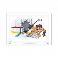 Nashville Predators Tasmanian Devil 14 x 20 Looney Tunes Limited Edition Fine Art Print