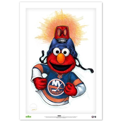 New York Islanders Elmo 14 x 20 Sesame Street Limited Edition Fine Art Print