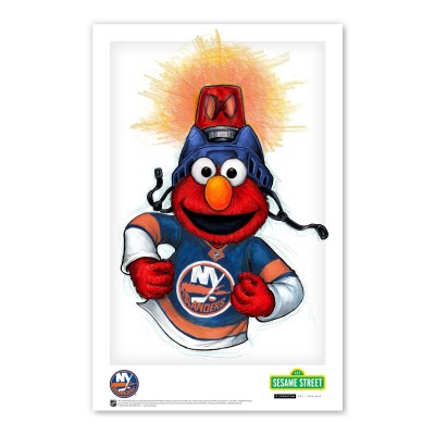 New York Islanders Elmo 11 x 17 Sesame Street Poster Print