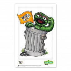Nashville Predators Oscar the Grouch 11 x 17 Sesame Street Poster Print