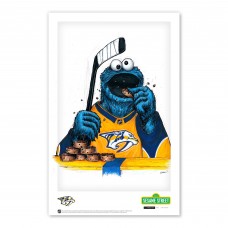 Nashville Predators Cookie Monster 11 x 17 Sesame Street Poster Print