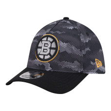 Бейсболка Boston Bruins New Era Black Zero Dark 39THIRTY A-Frame M-Crown