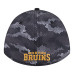 Бейсболка Boston Bruins New Era Black Zero Dark 39THIRTY A-Frame M-Crown