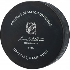 Chris Chelios Detroit Red Wings Autographed Fanatics Authentic 100th Anniversary Official Game Puck with Hockeytown Inscription