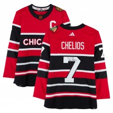 Chris Chelios Chicago Blackhawks Autographed Fanatics Authentic Reverse Retro adidas Jersey