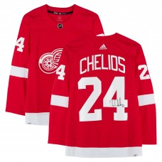 Chris Chelios Detroit Red Wings Autographed Fanatics Authentic Red adidas Jersey