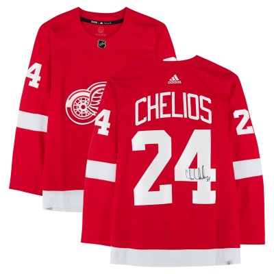 Chris Chelios Detroit Red Wings Autographed Fanatics Authentic Red adidas Jersey