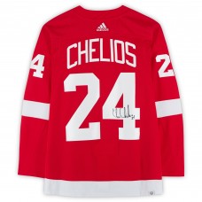 Chris Chelios Detroit Red Wings Autographed Fanatics Authentic Red adidas Jersey