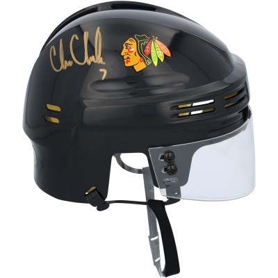 Chris Chelios Chicago Blackhawks Autographed Fanatics Authentic Black Mini Helmet