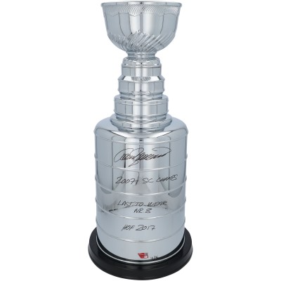 Teemu Selanne Anaheim Ducks Autographed Fanatics Authentic 2 Replica Stanley Cup with Multiple Inscriptions - Limited Edition of 5