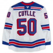 Will Cuylle New York Rangers Fanatics Authentic Game-Used #50 White Set 1 Jersey from the 2025-26 NHL Season