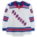 Will Cuylle New York Rangers Fanatics Authentic Game-Used #50 White Set 1 Jersey from the 2025-26 NHL Season