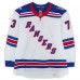 Matt Rempe New York Rangers Fanatics Authentic Game-Used #73 White Set 1 Jersey from the 2025-26 NHL Season