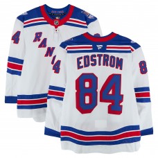 Adam Edstrom New York Rangers Fanatics Authentic Game-Used #84 White Set 1 Jersey from the 2025-26 NHL Season