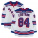 Adam Edstrom New York Rangers Fanatics Authentic Game-Used #84 White Set 1 Jersey from the 2025-26 NHL Season Adam Edstrom New York Rangers Fanatics Authentic Game-Used #84 White Set 1 Jersey from the 2025-26 NHL Season