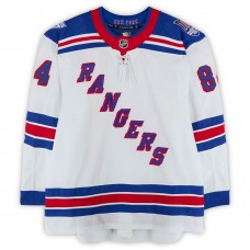 Adam Edstrom New York Rangers Fanatics Authentic Game-Used #84 White Set 1 Jersey from the 2025-26 NHL Season