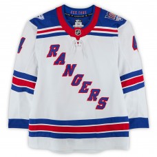 Braden Schneider New York Rangers Fanatics Authentic Game-Used #4 White Set 1 Jersey from the 2025-26 NHL Season