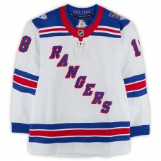 Urho Vaakanainen New York Rangers Fanatics Authentic Game-Used #18 White Set 1 Jersey from the 2025-26 NHL Season