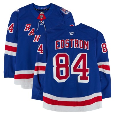 Adam Edstrom New York Rangers Fanatics Authentic Game-Used #84 Blue Set 1 Jersey from the 2025-26 NHL Season