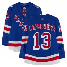 Alexis Lafreniere New York Rangers Fanatics Authentic Game-Used #13 Blue Set 1 Jersey from the 2025-26 NHL Season