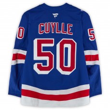 Will Cuylle New York Rangers Fanatics Authentic Game-Used #50 Blue Set 1 Jersey from the 2025-26 NHL Season