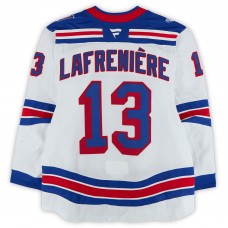 Alexis Lafreniere New York Rangers Fanatics Authentic Game-Used #13 White Set 1 Jersey from the 2025-26 NHL Season