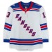 Alexis Lafreniere New York Rangers Fanatics Authentic Game-Used #13 White Set 1 Jersey from the 2025-26 NHL Season